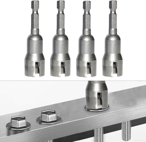 Hochleistungs-Bohrer-Bits mit Flügelmutter-Stecknüssen zum Anziehen und Lösen verschiedener Komponenten (6 Stück)
