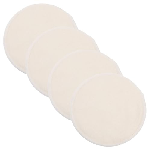 ifundom 4pezzi Assorbilatte Riutilizzabili Bamboo Ultra-assorbenti Pad Per Allattamento Impermeabili Per Mamme Confezione Per Uso e Postpartum