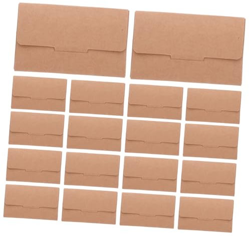 Healeved 50stücke Kartenhüllen Visitenkartenhüllen Kreditkartenpapier Kartenetuis Kartenhüllen Kreditkartenverpackungen Aus Kraftpapier Schutz Für Ausweise Und Schlüssel