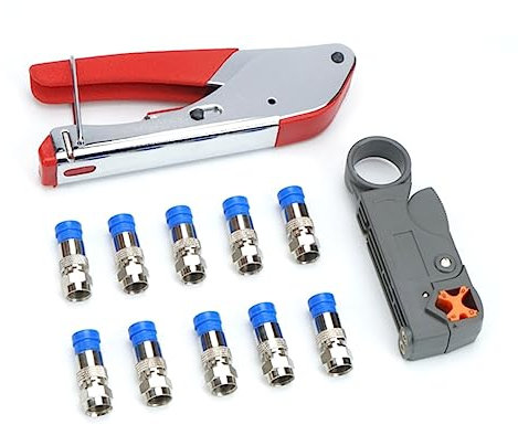 Housoutil 10piezas Crimpadora De Cable Kit Completo Herramienta De Compresión Conectores