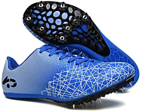 Zapatillas de Atletismo con Clavos Profesionales para Hombres y Mujeres, Transpirables, para Carreras, Saltos y Carreras de Velocidad