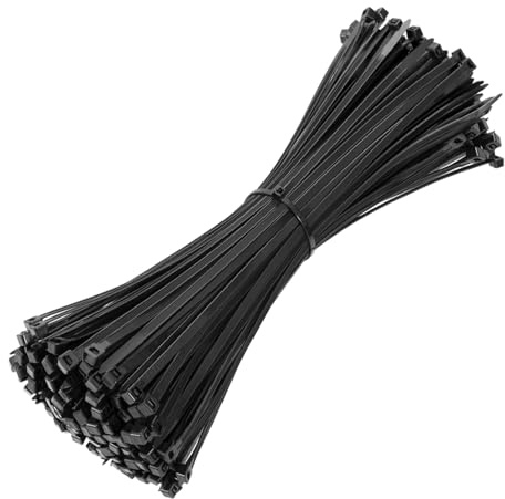 Beshine Black Cable Ties, 300mm x 3.6mm, Pack of 150, 12 Tie Wraps - Self Locking, Strong Nylon Zip Ties for Home Office Garage and Workshop