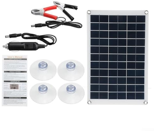 50 W 18 V Tragbares flexibles Solarpanel, Handy-Autobatterie-Solar-Ladegerät, Wohnmobil, Boot, Kabine, Wohnmobil, wasserdichtes Solarmodul-Set