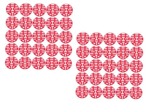 Operitacx 60stücke Hochzeits Tür Aufkleber Chinesische Traditionelle Papier-cut Xi Dekorationen Für Wände Fenster Und Türen Für Festlichkeiten Und Hochzeitsfeiern
