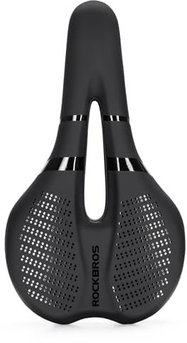 ROCKBROS Fahrradsattel Bequem, MTB Sattel Herren und Damen, Fahrrad Sitz mit Weicher Memory Foam für Rennrad, Gravel, Ebike e Mountainbike