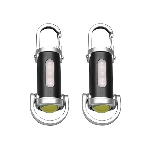 Mini torcia ricaricabile portachiavi, torcia LED impermeabile per campeggio, escursionismo, attività all'aperto - 3 modalità torcia tascabile super luminosa (2)