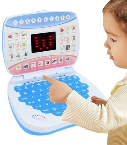 Spielzeugcomputer für – interaktiver Lerncomputer, Lernspielgerät | Musik-Alphabet-Spiele, LCD-Display, 30+ Aktivitäten, Lernspielzeug