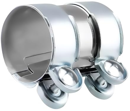 Stainless Steel Exhaust Sleeve 95mm X 60mm Exhaust Clamp Pipe Connector | Car Pipe Connector, Universal Exhaust Clamp, Suitable for VW Audi Skoda