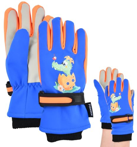 Astralong Gants d'hiver pour Enfants, Gants de Ski Enfant Chaud, Gants de Neige Imperméables à l'hiver, Moufles de Ski Fille Garçon Chaud Étanches pour 5 à 10 Ans