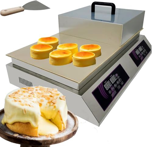 Electric Pancake Maker with Non-Stick Surface, Adjustable Time and Temperature for Waffles and Muffins