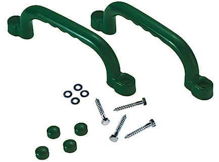 2 Pezzi di Maniglie per da Parco Giochi, Accessori per Altalena, Maniglia di per Altalena E Casetta Sull'albero, Verde Scuro