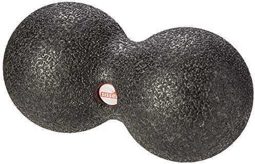 Sissel Myofascia Double Ball 12 cm schwarz | Faszienball zur gezielten Massage | Massageball für Füße & Rücken | Triggerball für tiefes Gewebe | Therapieball zur Regeneration | Massagekugel