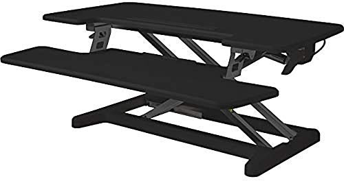 BakkerElkhuizen Adjustable Sitz-Steh-Schreibtischaufsatz 2 schwarz