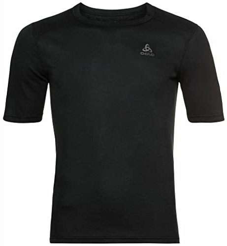 Odlo Thermounterwäsche Herren Active Warm I Kurzarm Thermoshirt I Warme Skiunterwäsche Kurzarm Thermoshirt mit Rundhals I Herren