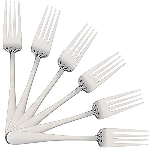 6 Tafelgabeln 20 x 2,65 cm Hochglanzpoliert Edelstahl 18/0