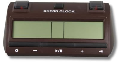 Orologio da scacchi digitale marrone