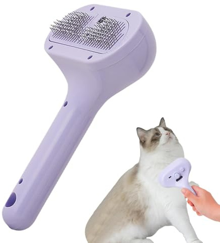 Vattendimma kattborste, kattmistborste, kattborste, ångborste för kattvård | silikonspray massagekam för hårborttagning av husdjur