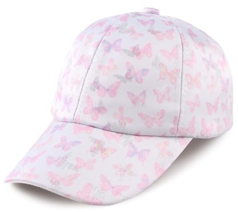 MniJiza Kindermütze Mädchen Sommer Sonnenhut Für Mädchen Katze Floral Schmetterlinge Baby Mütze