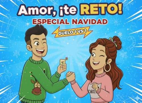 Amor, ¡te RETO! 60 retos de PAREJAS para la NAVIDAD - ¡para DOS!: Ríe, juega y reconecta con 60 retos de PAREJA navideños con los que compartir risas, recuerdos y amor.