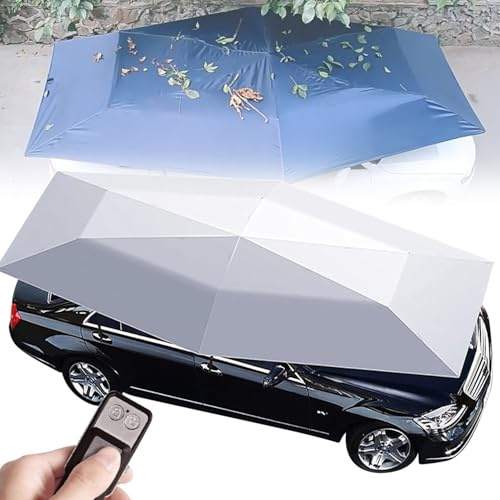 Cochera totalmente automática con control remoto, toldo portátil plegable para protección de vehículos al aire libre