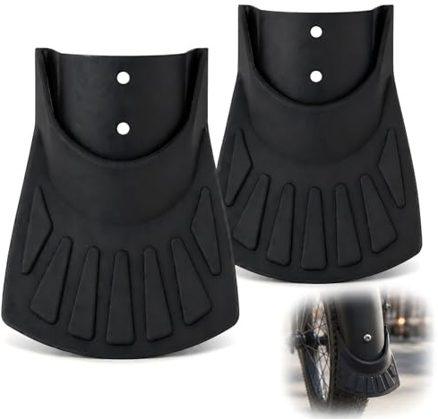 2 Piezas Extensión de Guardabarros Trasero para Bicicleta, Cola de Goma Tipo Pez, Protector Antisalpicaduras, Guardabarros Bicicleta Trasero, Accesorio para MTB Carretera Ciudad Trekking E-Bike
