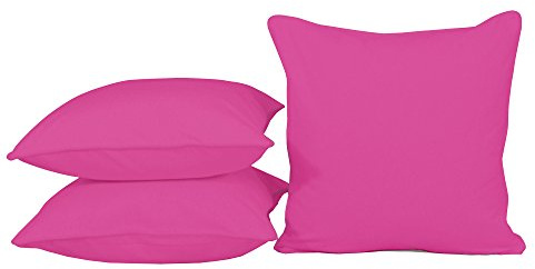 habeig Sitzkissen Kissen Outdoor Wetterfest 50x50 cm Zierkissen Gartenstuhl Auflagen (Pink #485)