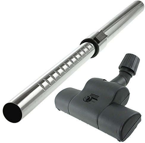 SPARES2GO Telescopic Adjustable Tube Rod and Carpet/Hard Floor Brush Head Compatible with Karcher Vacuum Cleaners (35mm)