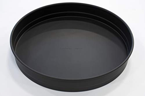LloydPans 16x2.25, Deep Dish Pizza Pre-Seasoned PSTK, Self-Stacking Pan Bandeja Profunda, Aluminio, Gris Oscuro