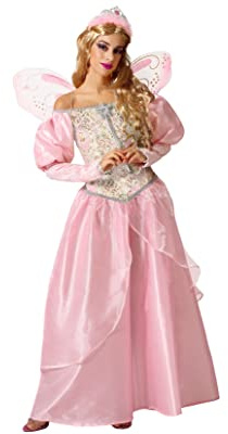 Atosa disfraz hada madrina adulto rosa M