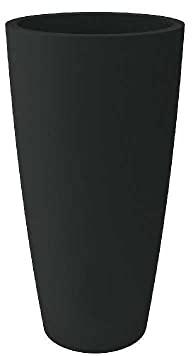 Nicoli Vase Haute cylindrique Style Anthracite 3636P 35,8 x 70 h cm pour intérieur/extérieur