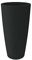 Nicoli Vase Haute cylindrique Style Anthracite 3636P 35,8 x 70 h cm pour intérieur/extérieur