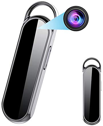 RNNTK Mini Telecamera Full HD 1080P,Nascosta Telecamera Spia con Registrazione in Loop Audio Video,per Famiglia Auto Riunione Telecamera di Sicurezza Ha Un Ampio Angolo di 160 Gradi