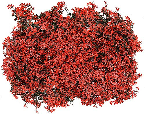EIIDJFF Artificial Hedges Fence Greenery Wall Backdrop for Outdoor Garden Fence Decor Artificial Plant Panels Plant Privacy Hedge Screen Garden Decor