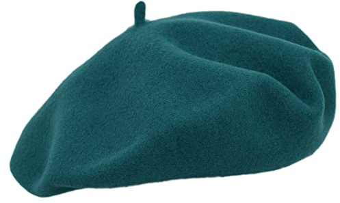 MELEGARI Baskenmütze für Damen, 100 % Wolle, Roma Beret, hergestellt in Italien