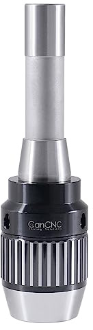 CanCNC R8 Keyless Drill Chuck, 1/16-1/2in, Integrated Shank, 0537-1208