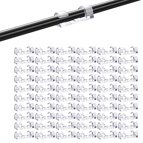 RADISOPH 60 Stück Kabelclips, selbstklebende Kabelmanagement-Clips, Kabel-Organizer, klebrige Draht-Clips, Kabelhalter für TV, PC, Laptop, Ethernet-Kabel, Desktop, Home Office (60)