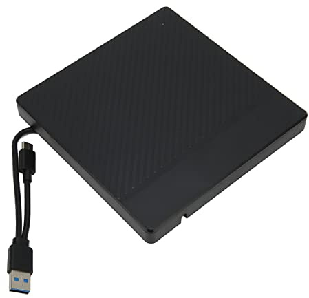 Portable Type A Type C USB 3.0 Externe CD DVD Boîtier de Lecteur Optique, Transfert 5 Gbit/s, USB 3.0 Lecteur de CD ROM Externe Rewriter Writer Duplicateur de Disque Boîtier pour