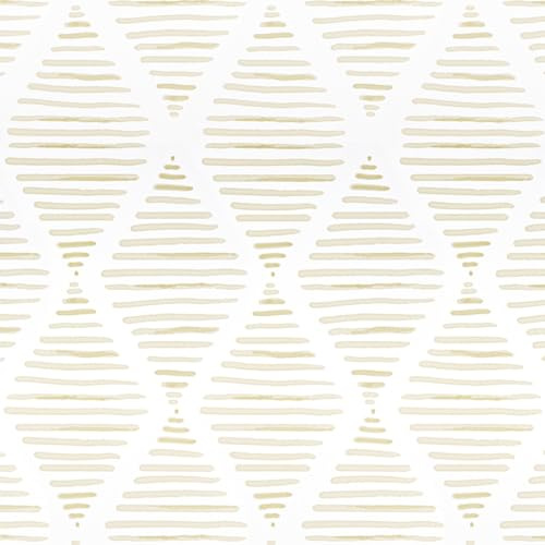 Arthome Beige Rayures Auto Adhesif 44x6m Papier Peint Amovible Moderne Géométrique Vinyle Papier Mural pour Salle De Bain cuisine salon Autocollant Dosseret Papier