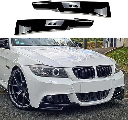 Auto FrontstoßStange Splitter für B-MW 3 Series E90 E91 320i 330i M-Tech LCI 2009-2012,Frontspoiler Protector AntiKollision Stoßstange Diffusor Flügel Lippen Vorne Stoßstangen Kinnschutz Zubehör