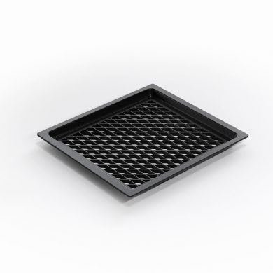 AMT Gastroguss Griglia aperta per barbecue GN 2/3, 35,5 cm x 32,5 cm, griglia piatta senza manici, finitura antiaderente Lotan®, AMZN-23733-BBQ-R