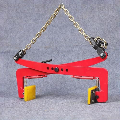 EXCLURA Paving Slab Lifter Granite Curb Chain Pliers Paver Lifter, Adjustable Lifting Clamps Tool Slab Grabber, Scissor Lifter Carrying for Stone Slab/Granite Slab(XX-L)