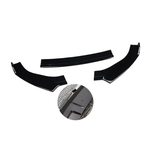 Auto Frontspoiler Lippe Für Golf 7 7.5 MK7 MK7.5 Für GTI Für GTD Für R Line 2012-2020 Frontstoßstange Splitter Lippendiffusor Body Kit Spoilerschutz Front Bumper Spoiler Lippe(Gloss Black)