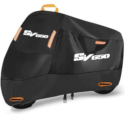 Aimazom Motorradüberzug Schutzabdeckung Für Suzuki SV650 Motorrad-Schutzhülle Für Den Außenbereich Wasserdicht Staubdicht Sonnenschutz(L for 180cm)