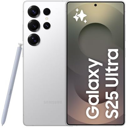 Samsung Galaxy S25 Ultra, da 256 GB, con IA, display AMOLED da 6,9, fotocamera da 200 MP, S-Pen, App Cross-Play, funzione video di notte (sbloccato, versione CAD, lingua italiana non garantita)