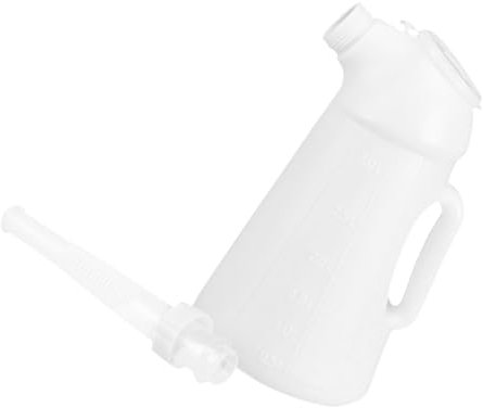 TINEASUR Ölkannen Mit Ausguss Motorölflasche Für Fahrzeugöl Gießen Ölspender Behälter Autoöltopf Hochdruckölpumpe