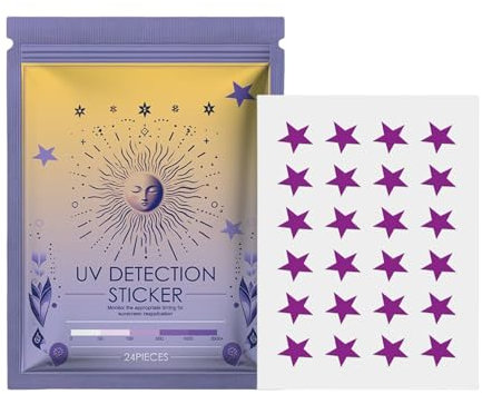 Qutalmi Adesivi UV per protezione solare – Set di 24 macchie per viso – Protezione solare impermeabile ricordano ancora una volta il sole Golf Beach