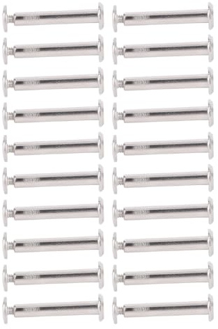 Qcwwy Remaches M2 Reforzados con Acero Inoxidable para Fijación Rápida, 100 Pares para Piezas de Reparación (3 * 18 * 6 mm)