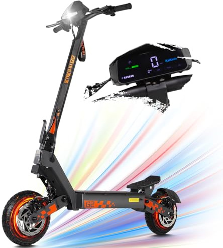 Kukirin G2 - Monopattino elettrico per adulti, motore 800 W, batteria 48 V 15 Ah, autonomia fino a 55 km, monopattino pieghevole portatile con touch screen LCD HD