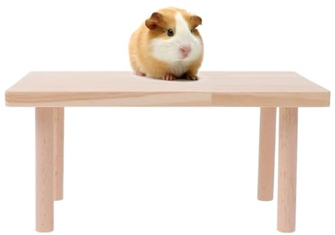 ZORVYN Hamster Plattform - Etage - Hamster Spielzeug Plattform - Geeignet Für Hamster, Kaninchen, Meerschweinchen - Das Schneiden Ist Ordentlich Und Glatt - Wird Ihrem Haustier Nicht Schaden (M)