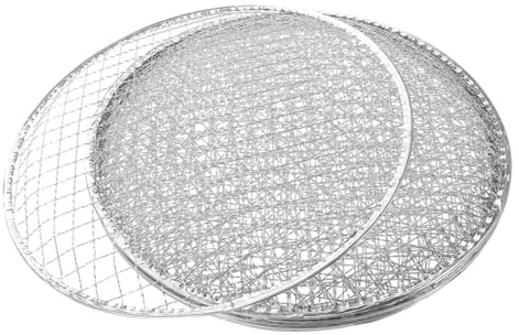 ORFOFE Grille De Gril Jetable en Métal Ronde 33 Cm pour Barbecue Extérieur Camping Randonnée 10 Pièces Grille De Cuisson Légère Pratique pour Viande Légumes Fumoir Feu De Camp